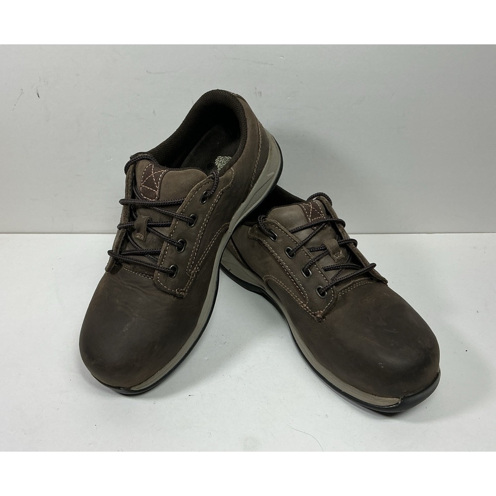 Red Wing Shoes Womens Size 6.5 D Brown Leather Derby Steel Toe Work Shoes 2309 - Picture 2 of 10